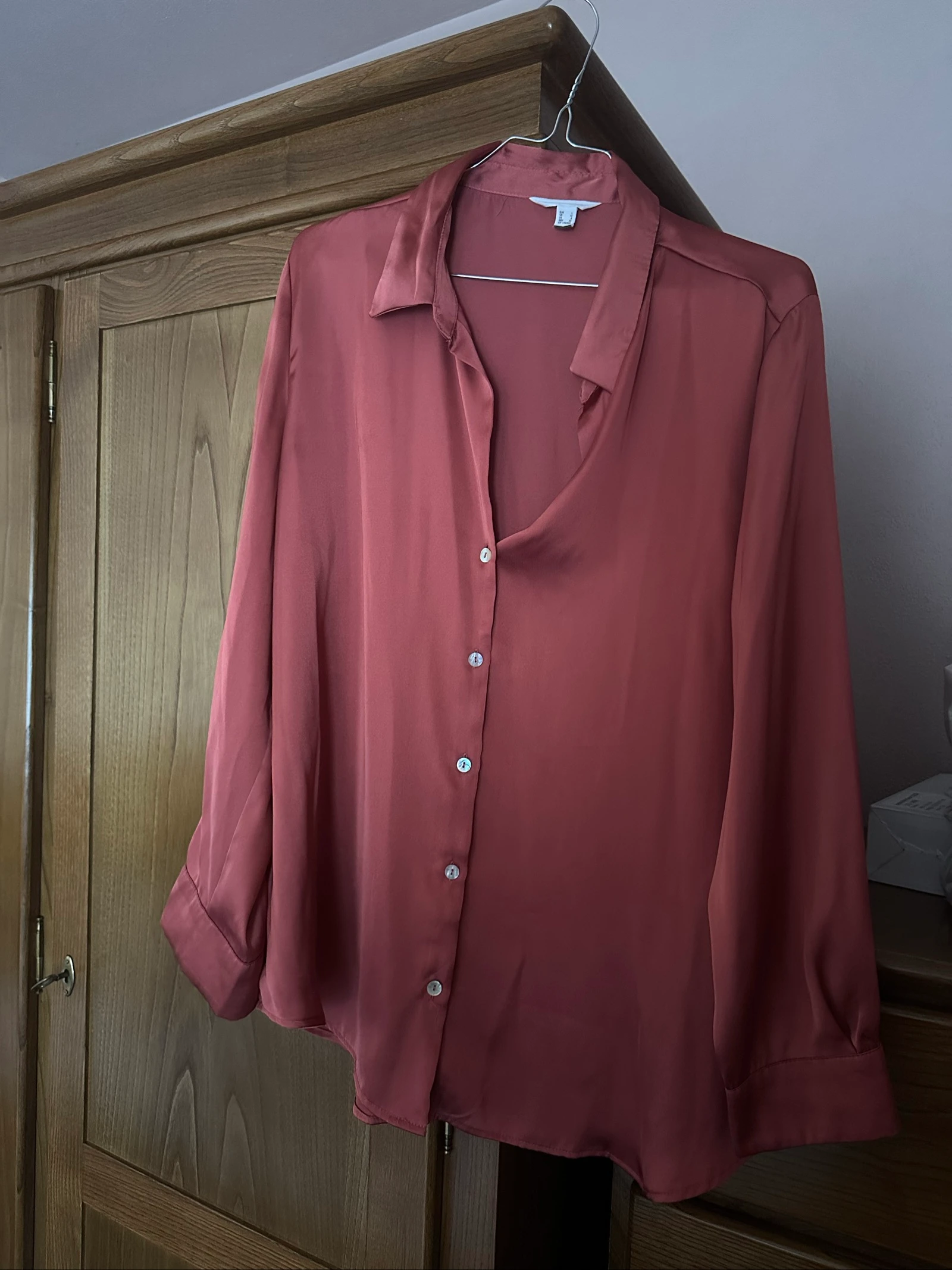 Camisa Acetinada Cortefiel